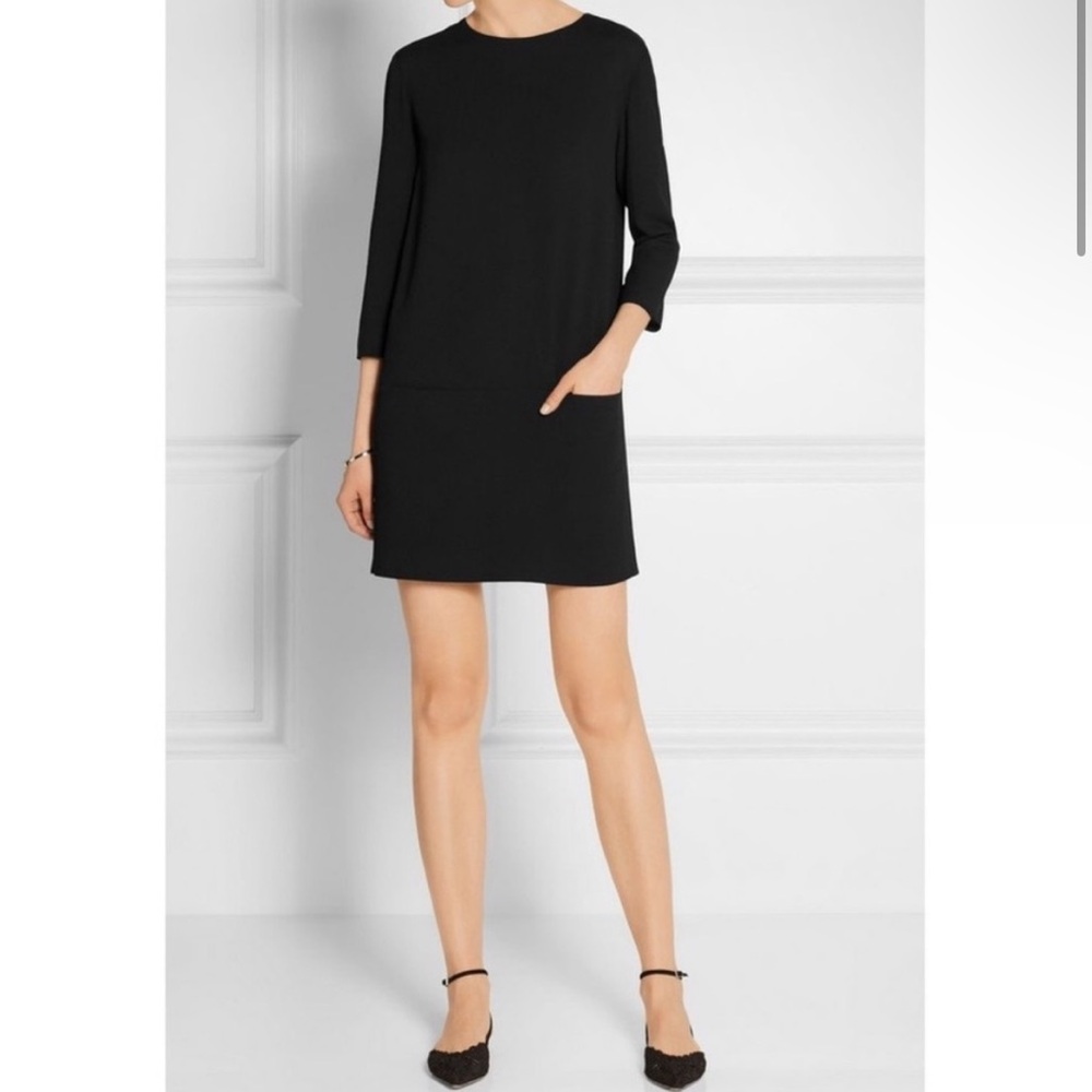 The Row | Marina Black Mini Dress Shift Size 8 $1150